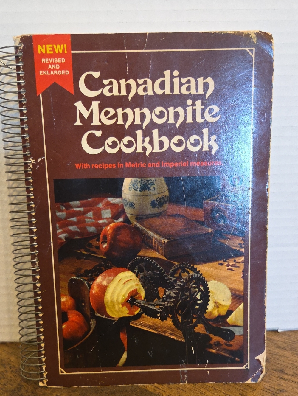 Vintage 1978 Canadian Mennonite Cookbook - Brown Cover Coil Binding